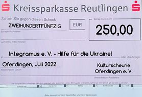 Spende an Integramus e.V. - Hilfe für die Ukraine!