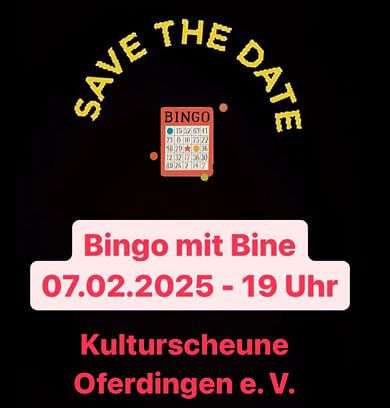 07.02.2025: Bingo-Abend in der Kulturscheune Oferdingen