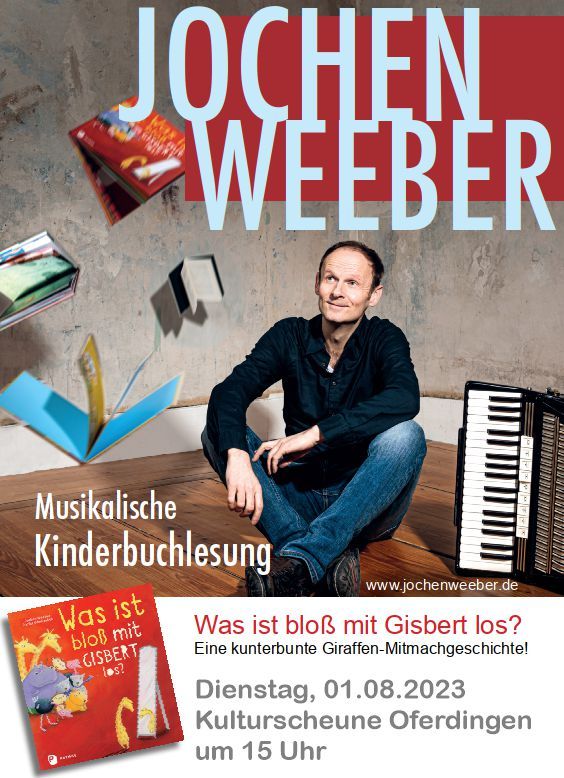 Kinderbuchlesung mit Jochen Weeber in der Kulturscheune Oferdingen am 1. August 2023