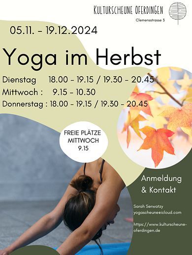 Yoga in der Kulturscheune Oferdingen